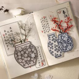Journal GO 20pcs Creative Embossed 3D Flower Bottle Stickers for Collage Junk Journal Scrapbook Card Craft Handmade Materials