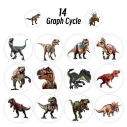 500pcs/roll Cartoon Dinosaur Stickers For School Reward Stickers Classroom Decoration Encouragement Sticker For Student Teacher