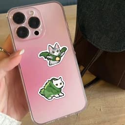77PCS Cartoon Cat Stickers Exquisite Animal Account Materials Phone Cases Laptop Luggage Waterproof Stickers