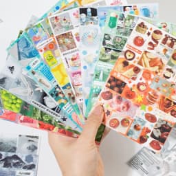 Mr. Paper 30pcs Japanese-style vintage sticker book Evening breeze letter paper Cut film sticker DIY handbook Collage tablet