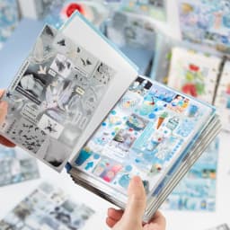 Mr. Paper 30pcs Japanese-style vintage sticker book Evening breeze letter paper Cut film sticker DIY handbook Collage tablet