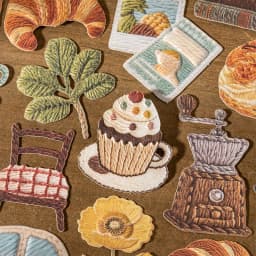 Journal GO 30pcs Creative Embossed Sweet Little Things Stickers for Card Photo Frame Decor Scrapbook Collage Handmade Materials