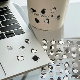 Korean Import Original NEKONI Animals Penguin Dinosaur Stickers Scrapbooking Diy Journal Stationery Sticker Decor School Supply