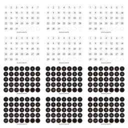 Transparent Date Stickers for Full Year 365 Days Planner Stickers Weekly Monthly Daily Book Label Index Stationery Stickers