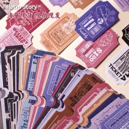 15pcs/1lot Kawaii Scrapbook Sticker receipt Scrapbooking Supplies Planner Decorative Stationery Sticker