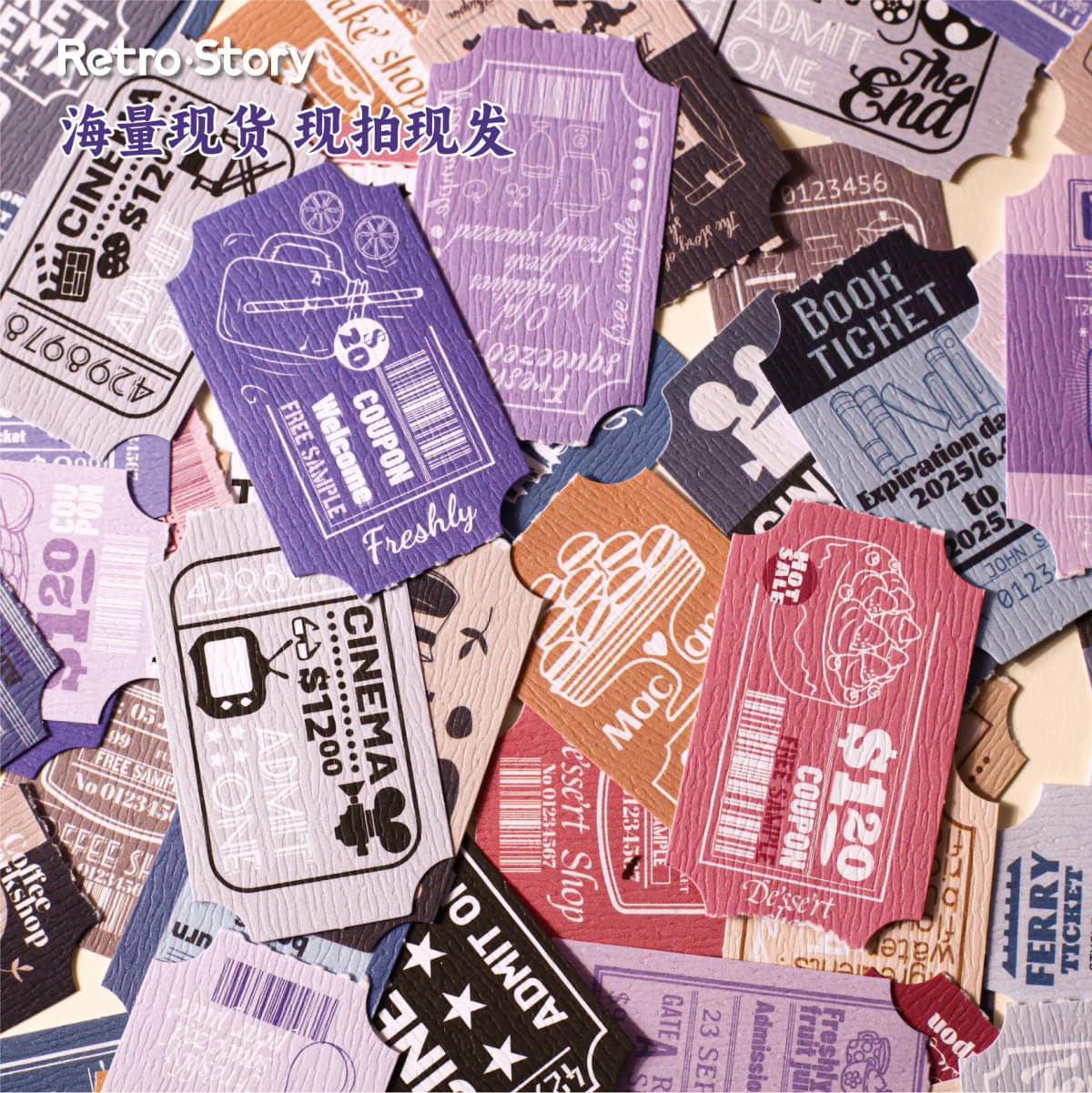 15pcs/1lot Kawaii Scrapbook Sticker receipt Scrapbooking Supplies Planner Decorative Stationery Sticker