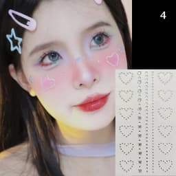 3D Star Heart Shaped Pearls Crystal Stickers Kids DIY Self Adhesive Jewel Crafts Sparkly Rhinestone Stationery Stickers Girls