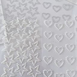 3D Star Heart Shaped Pearls Crystal Stickers Kids DIY Self Adhesive Jewel Crafts Sparkly Rhinestone Stationery Stickers Girls