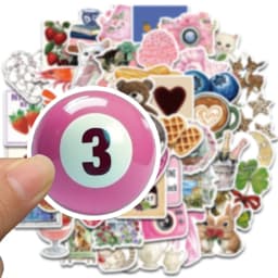 50PCS Aesthetic Pinterest Sticker Decoration Fashion Harajuku Laptop Luggage Creative Wall Bar Decor Streetwear Creative Sticker
