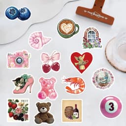 50PCS Aesthetic Pinterest Sticker Decoration Fashion Harajuku Laptop Luggage Creative Wall Bar Decor Streetwear Creative Sticker