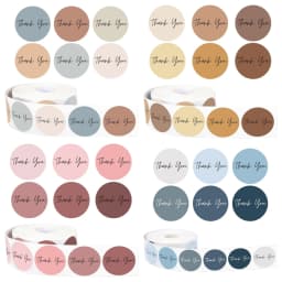 500pcs Round Thank You Stickers for Envelope Seal Labels Gift Packaging decor Birthday Party Scrapbooking Stationery Sticker
