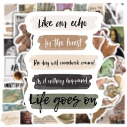 10/30/50PCS Broken Painting PVC Sticker Aesthetic Decoration Scrapbooking Korean Stationery School Supplies