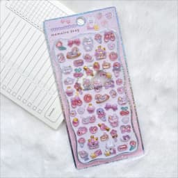 Relief animal 3D crystal stickers, DIY crafts, PVC cartoon animal stickers, decorative phone stickers