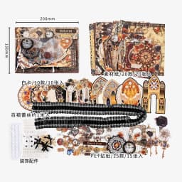 58 Pcs Vintage Painted pattern Sticker Pack Scrapbook Material Art Handbook Creative Decoration Aesthetic Stationery Stickers
