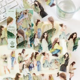30pcs/1lot Kawaii Stationery Stickers White Lover Diary Decorative Mobile Stickers Scrapbooking DIY Craft Stickers