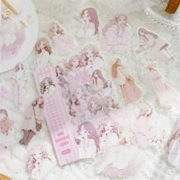 30pcs/1lot Kawaii Stationery Stickers White Lover Diary Decorative Mobile Stickers Scrapbooking DIY Craft Stickers