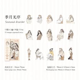 30pcs/1lot Kawaii Stationery Stickers White Lover Diary Decorative Mobile Stickers Scrapbooking DIY Craft Stickers