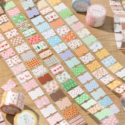 Journal GO 3x200cm Floral Tape Stickers Collage Junk Journal DIY Scrapbooking Planner Decor Photo Album Aesthetics Craft Tape