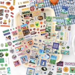 2sheets Kawaii Japanese Childhood Memories Die cut Adhesive Sticker Junk Journal Collage Decoration Scrapbook Diary Cute Sticker