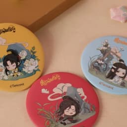 Grandmaster of Demonic Cultivation Anime Mini Mirror Mo Dao Zu Shi Cartoon Figure Portable Makeup Mirror Fans Gift