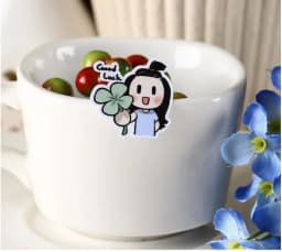 40pcs Cute Smile Brush 2 Girls Sticekrs For Phone Car Label Decorative Stationery Stickers Scrapbooking DIY Diary Album Toy