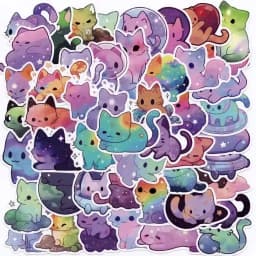 10/30/50PCS INS White PVC Sticker Aesthetic Decoration Scrapbooking Sketchbook Korean Stationery School Supplies