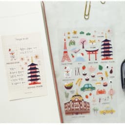 Korean Import Suatelier Daily Travel in Tokyo Stickers Scrapbooking Diy Journal Stationery Sticker Deco School Supplies Gift