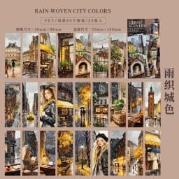 20pcs/lot Kawaii Stationery Stickers City of Splendor Diary Planner Decorative Mobile Stickers Scrapbooking DIY Craft Stickers