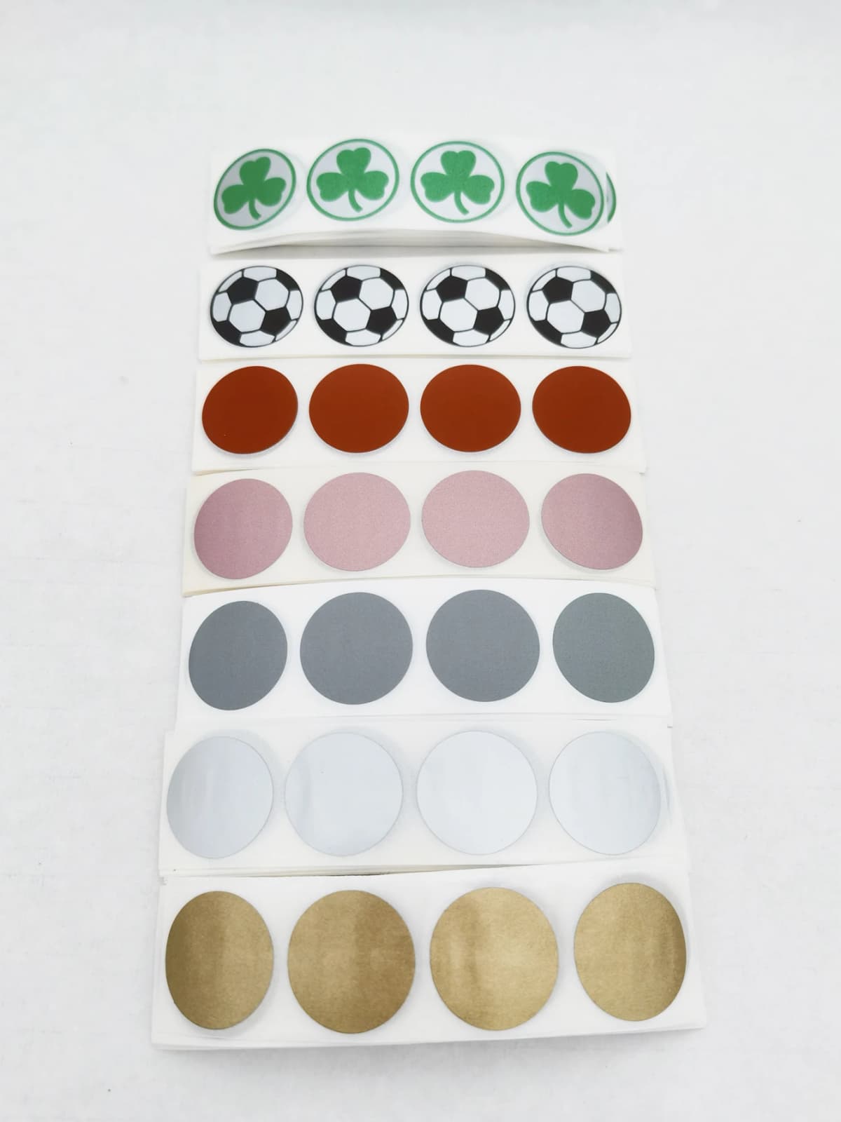 100PCS 25mm "1" Inch Round Circle Scratch Off Stickers For DIY Lucky Promotional Game Gift Cards