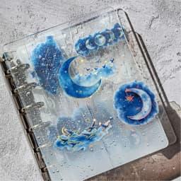 30pcs/1lot Kawaii Scrapbook Sticker Blues Dream Painting Scrapbooking Supplies Planner Decorative Stationery Sticker