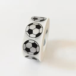25mm, 1" Inch Round Football Pattern Scratch Off Stickers Blank For Secret Code Cover Home Game Wedding