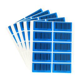 Blue 100pcs Warranty protection sticker (40X20mm) Secure seal tamper-proof serial number QR code sticker Void open seal label