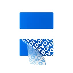 Blue 100pcs Warranty protection sticker (40X20mm) Secure seal tamper-proof serial number QR code sticker Void open seal label