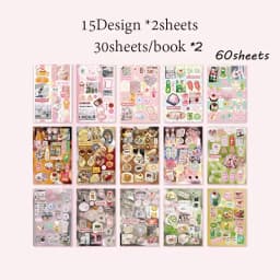 Mr. Paper 2Style 30Sheets/book Vintage Flavors Gallery Series Sticker Book Creative Handbook DIY Scrapbook Framed Albums