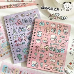 Mr Paper 16Pcs small nose ga handbook sticker book cute cartoon material book handbook stickers goo card stickers decoration