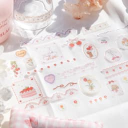 Journal GO 6x200cm Dessert Strawberry Tape Scrapbooking Materials Masking Tape Journaling Stickers Diy Arts Crafts Album Sticker