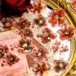 20pcs/lot Kawaii Stationery Stickers A Poem of Flowers Junk journaling stickers Planner Decorative Mobile Scrapbooking Supplies