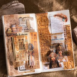 Journal GO 4x200cm Egyptian Adventure Washi Tape DIY Scrapbook Creative Egypt Collage Junk Journal Phote Frame Masking Tape