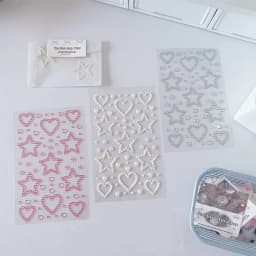 3D Star Heart Acrylic Crystal Stickers Kids DIY Decoration Self Adhesive Jewel Crafts Sparkly Rhinestone Stickers Girls Gifts