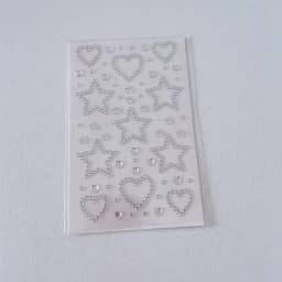3D Star Heart Acrylic Crystal Stickers Kids DIY Decoration Self Adhesive Jewel Crafts Sparkly Rhinestone Stickers Girls Gifts
