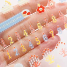 Korean Import Brand Suatelier Kawaii Birthday Cakes Candles Stickers Scrapbooking Diy Diary Stationery Sticker Cute