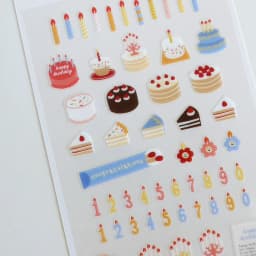 Korean Import Brand Suatelier Kawaii Birthday Cakes Candles Stickers Scrapbooking Diy Diary Stationery Sticker Cute