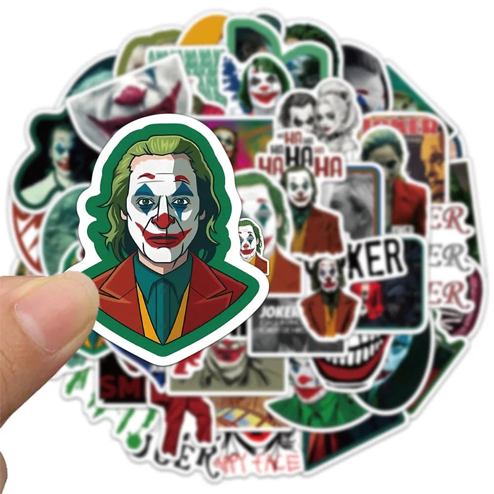 50PCS Clown Stickers Exquisite Handheld Materials Phone Cases Laptop Suitcases Water Cups Waterproof Stickers