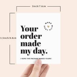 50 Pcs/pack Thank You Cards Business Card,Suitable for Business, Baby Shower, Wedding, Small Business, Graduation