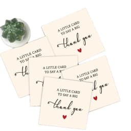 50 Pcs/pack Thank You Cards Business Card,Suitable for Business, Baby Shower, Wedding, Small Business, Graduation