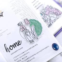 Stickers 16pcs Cloud Window Girl's Hand Account Girl's Heart Character Cute Children's Ins Wind Case Decoration Material
