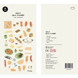 Korean Import Original Suatelier Snack Street Food Stickers Scrapbooking Diy Journal Stationery Sticker Art Dec Supplies 1167