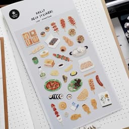 Korean Import Original Suatelier Snack Street Food Stickers Scrapbooking Diy Journal Stationery Sticker Art Dec Supplies 1167