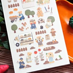 Korean Import Suatelier Kawaii Bear Home Farm Life Paper Stickers Scrapbooking Diy Journal Stationery Sticker Deco School Supply
