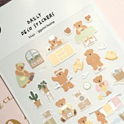 Korean Import Suatelier Kawaii Bear Home Farm Life Paper Stickers Scrapbooking Diy Journal Stationery Sticker Deco School Supply